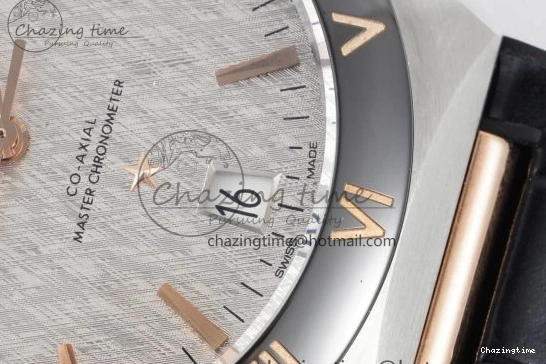 0211 Constellation Black Ceramic SS RG 8F 1:1 Best Edition White Textured Dial on Black Gummy Strap A Sustainable 7804